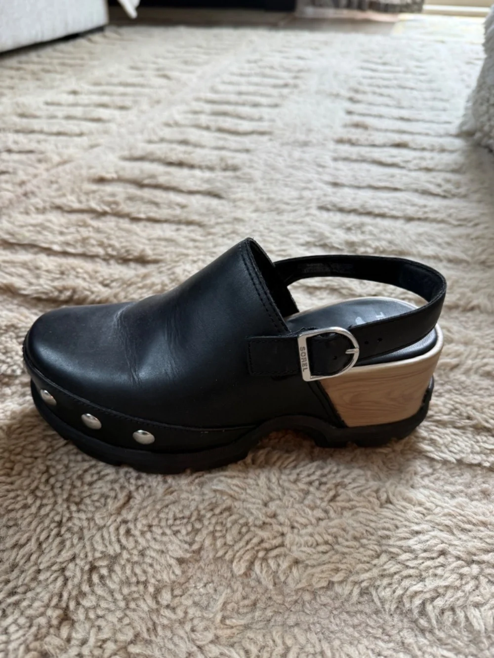 Sorel Roam'N Clog Black Women's Size 8.5 EUC - Picture 5 of 6